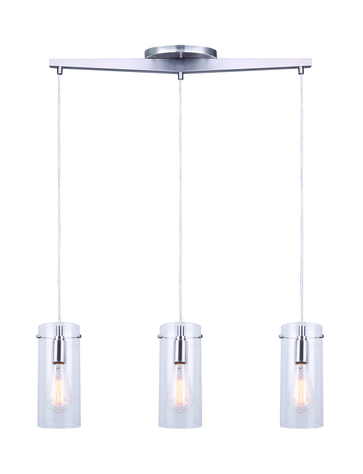 Joni Three Light Pendant in Brushed Nickel - available from The Lighting Shoppe, trusted by Canadian homeowners