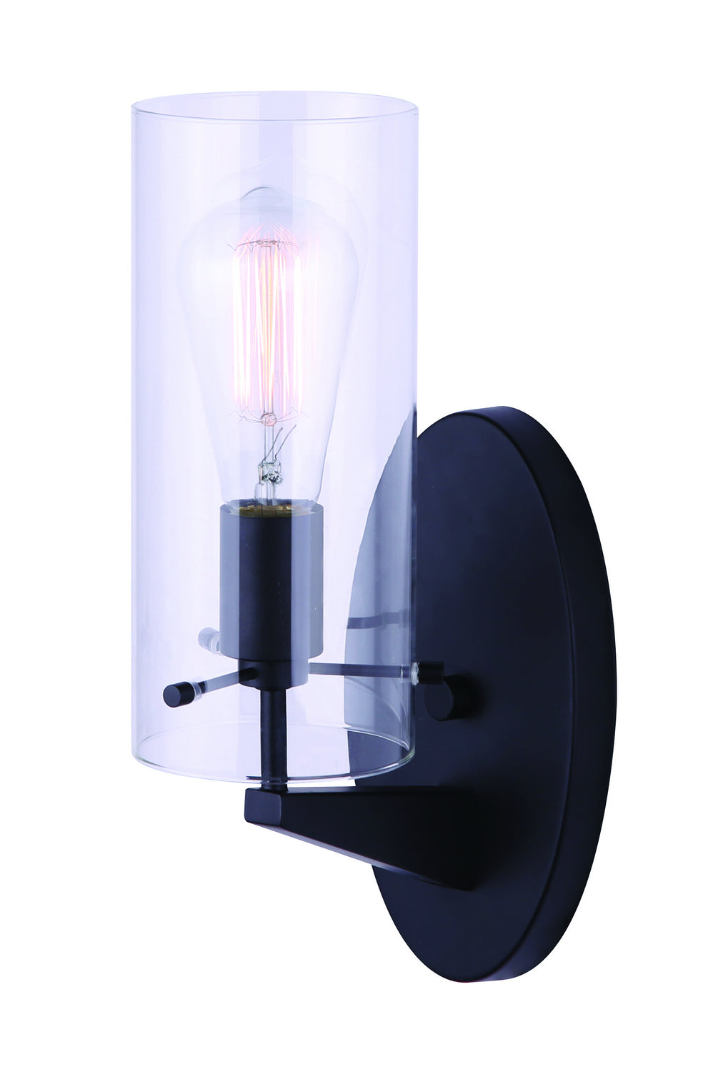 Joni One Light Vanity in Black - available from The Lighting Shoppe, trusted by Canadian homeowners