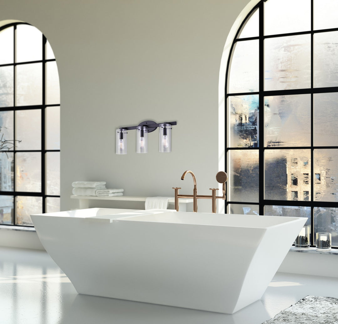 Canarm Canada - IVL759A03BK - Three Light Vanity - Joni - Black