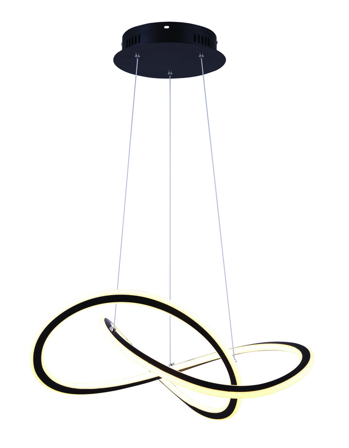 Zola LED Chandelier in Black - available from The Lighting Shoppe, trusted by Canadian homeowners