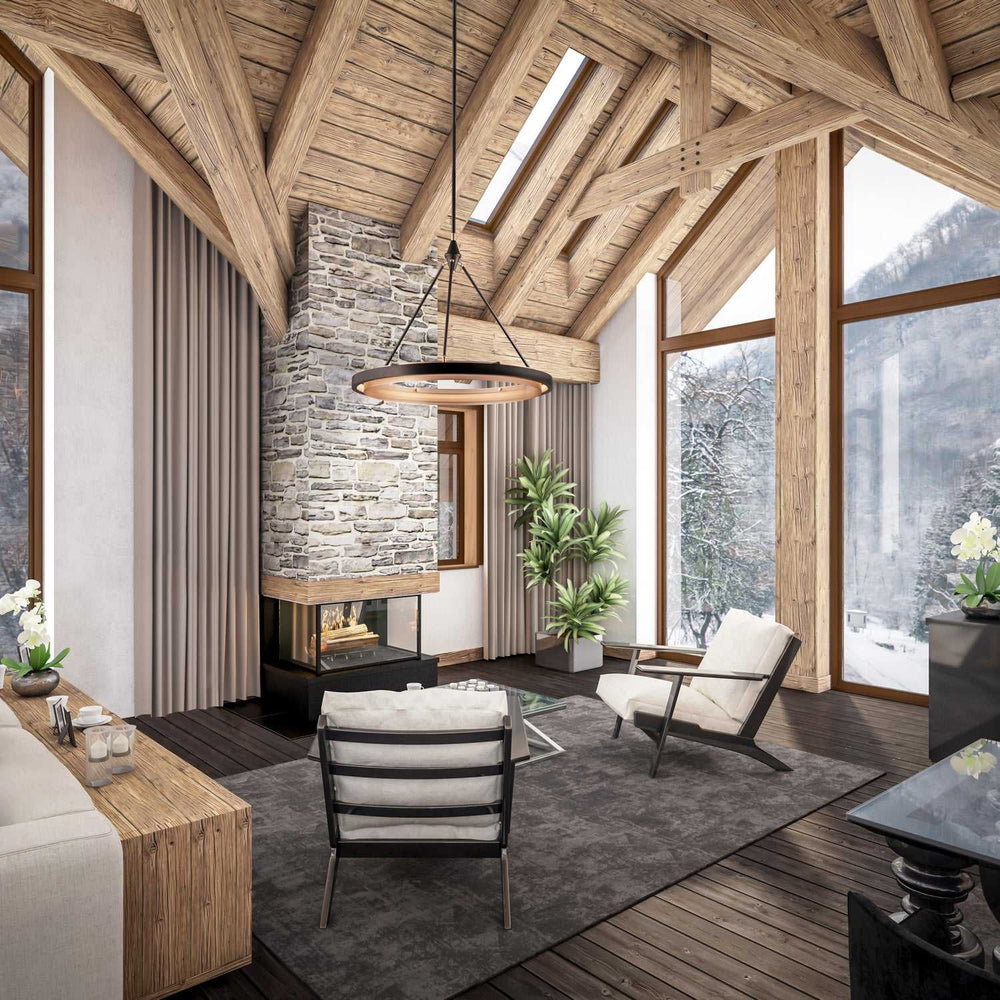 Alora Canada - PD302732CBGS - LED Pendant - Duo - Classic Black/Gold Shimmer