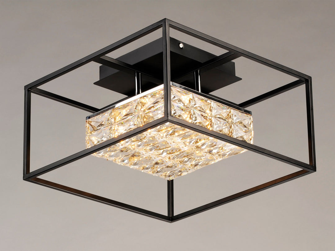 ET2 - E23300-20BK - LED Flush Mount - Zephyr - Black