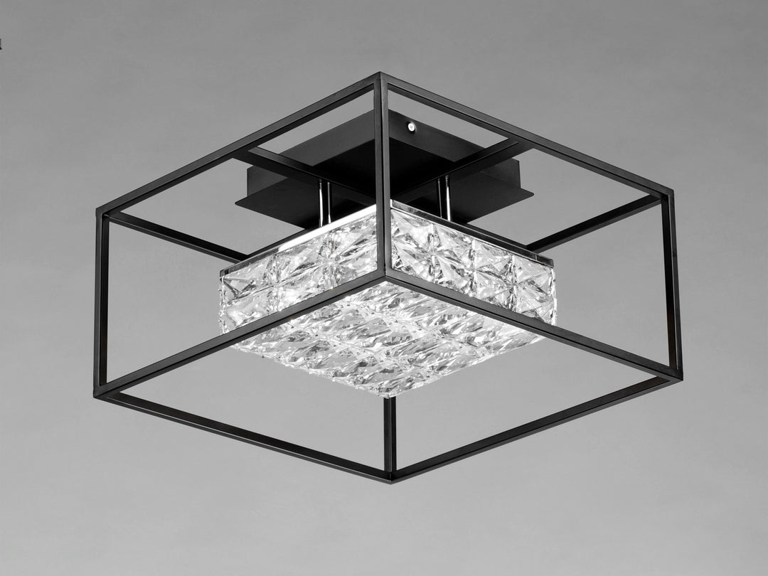 ET2 - E23300-20BK - LED Flush Mount - Zephyr - Black