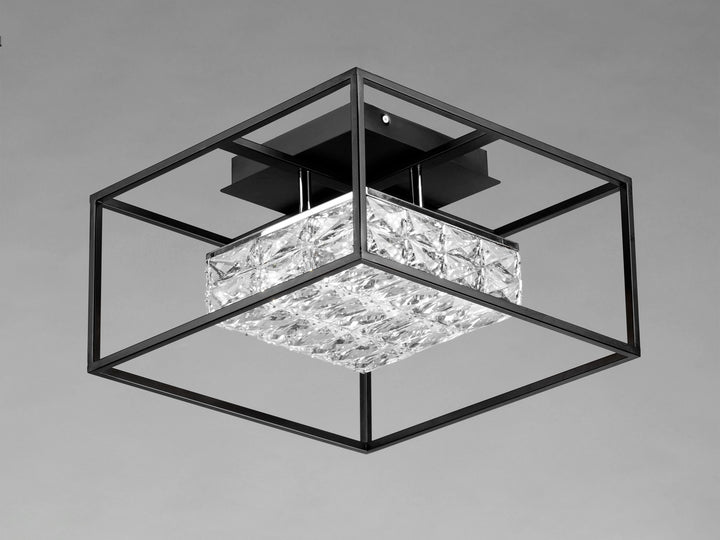 ET2 - E23300-20BK - LED Flush Mount - Zephyr - Black