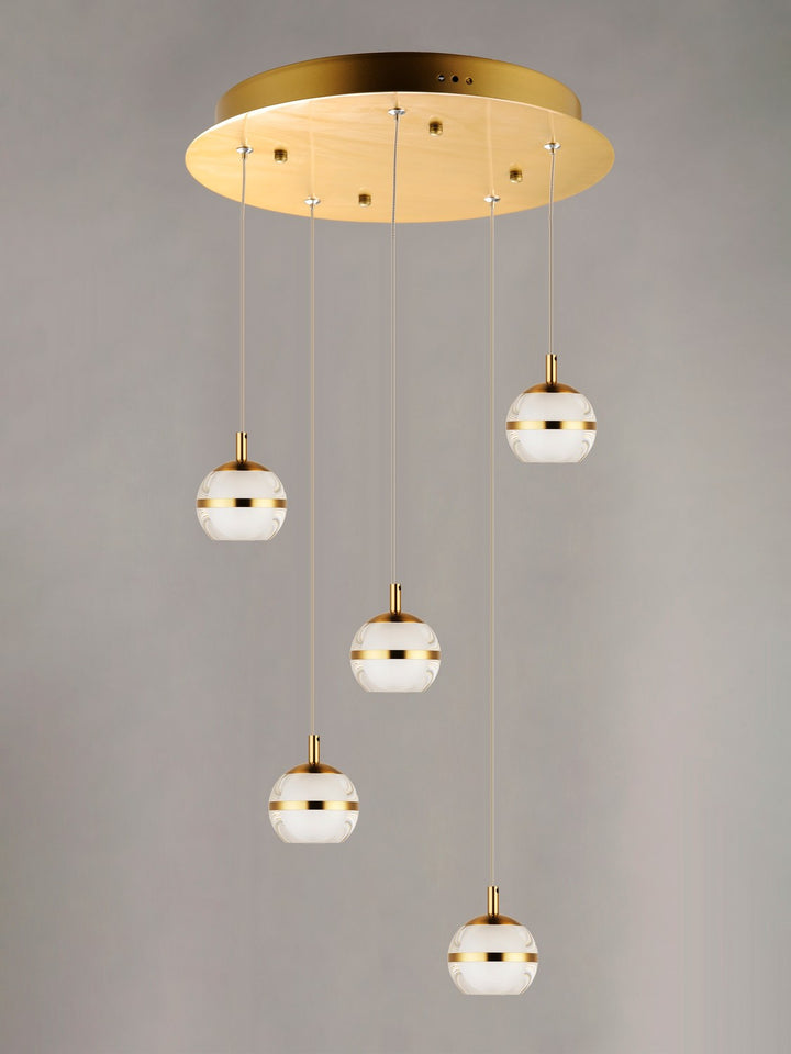 ET2 - E24595-93NAB - LED Pendant - Swank - Natural Aged Brass