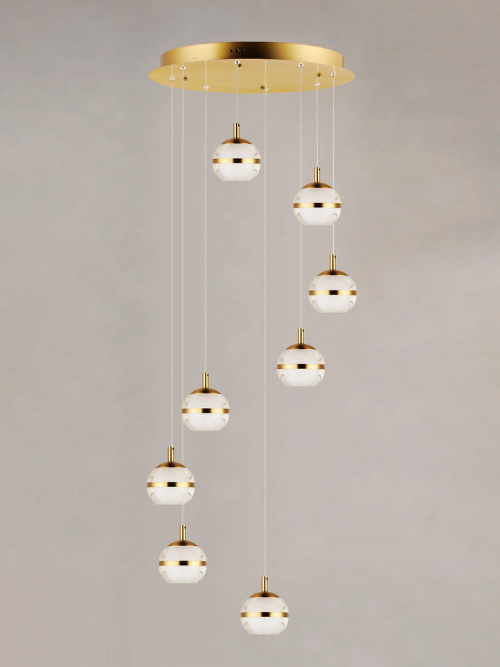 ET2 - E24598-93NAB - LED Pendant - Swank - Natural Aged Brass