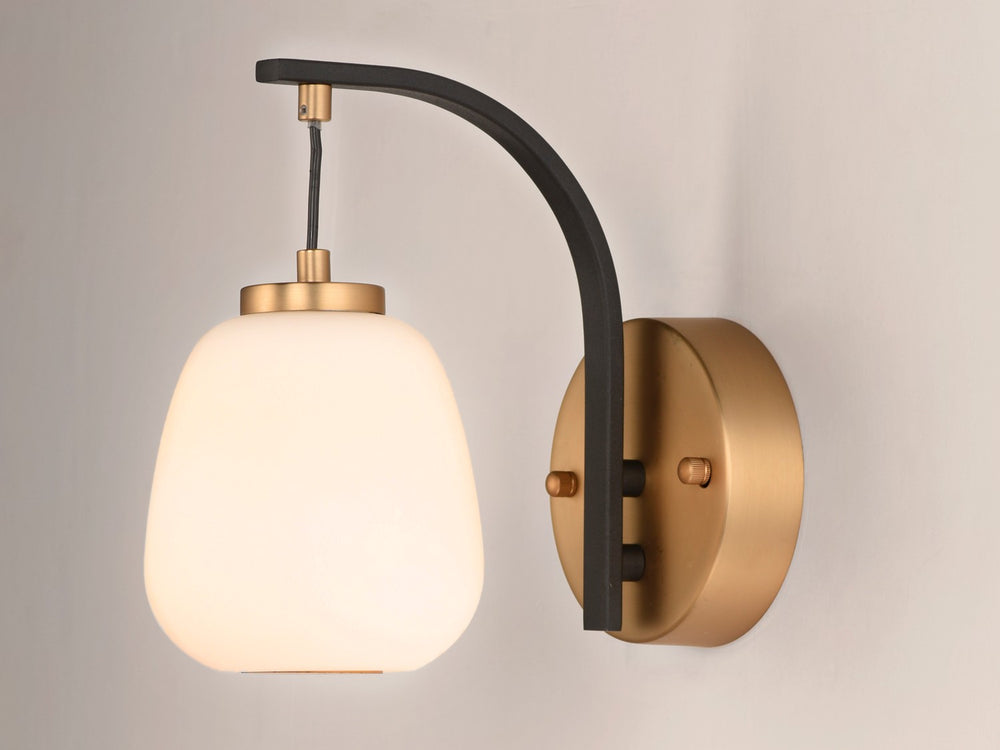 ET2 - E25060-92BKGLD - LED Wall Sconce - Soji - Black / Gold