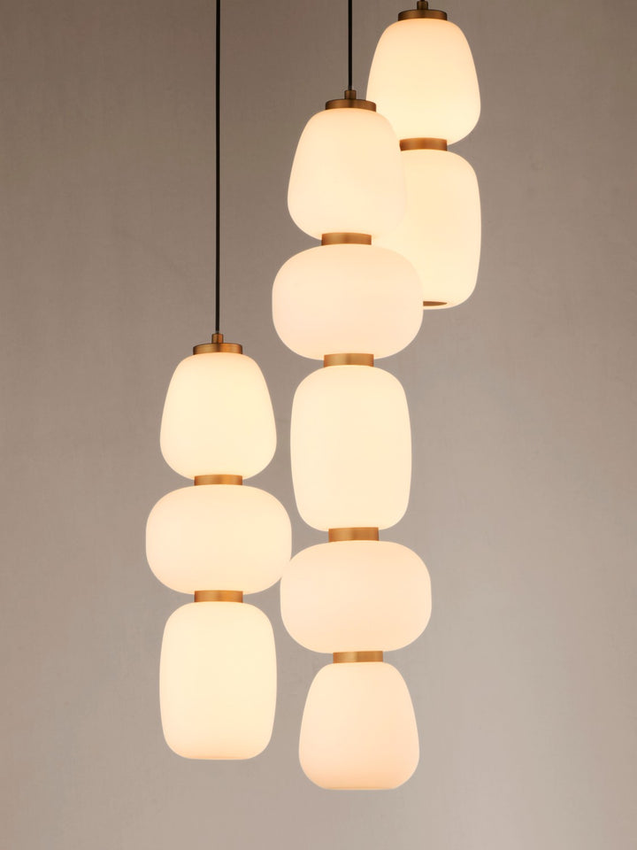 ET2 - E25069-92BKGLD - LED Pendant - Soji - Black / Gold