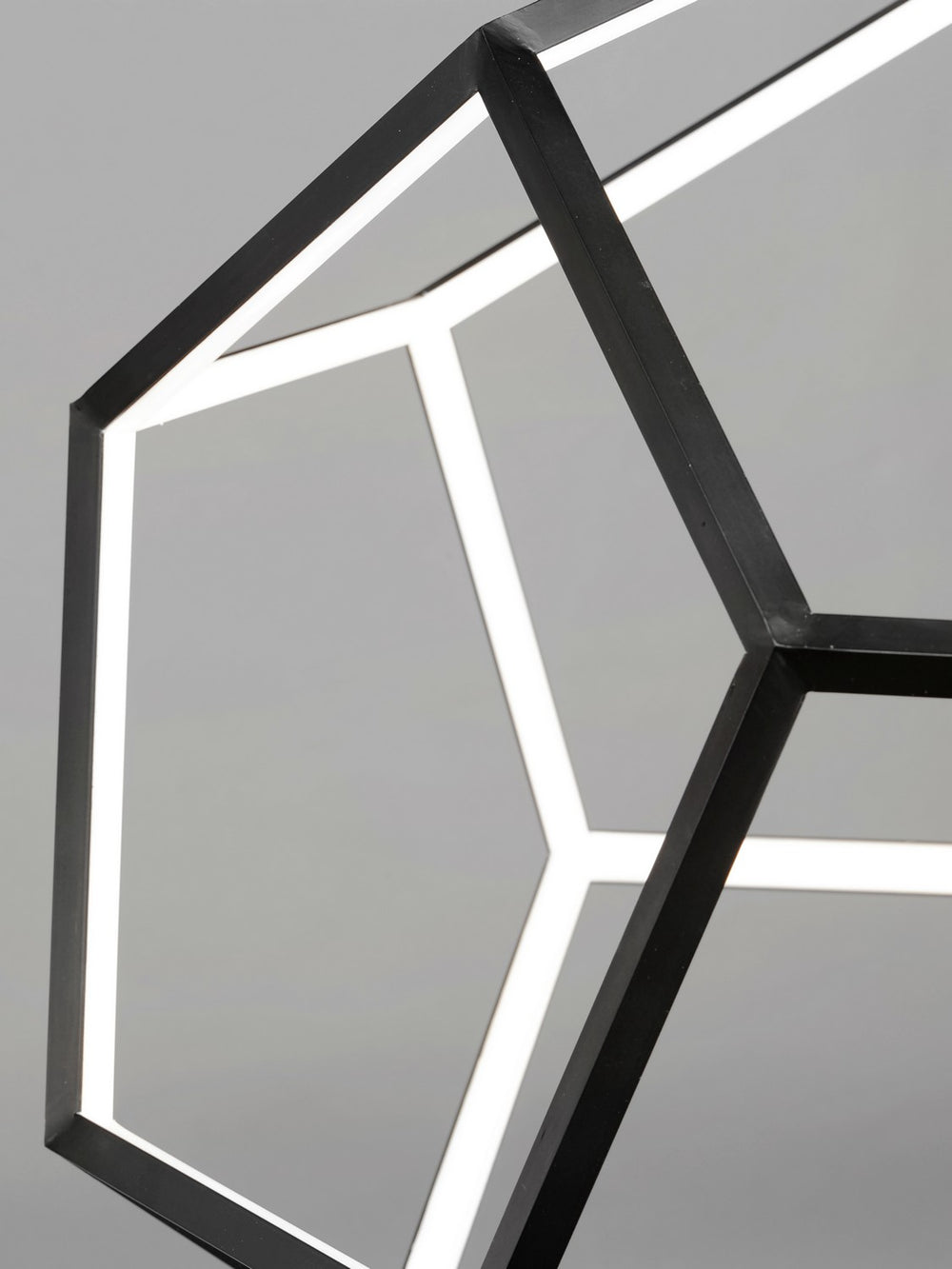 ET2 - E25104-BK - LED Pendant - Penta - Black
