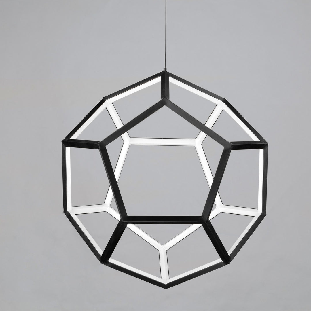ET2 - E25104-BK - LED Pendant - Penta - Black