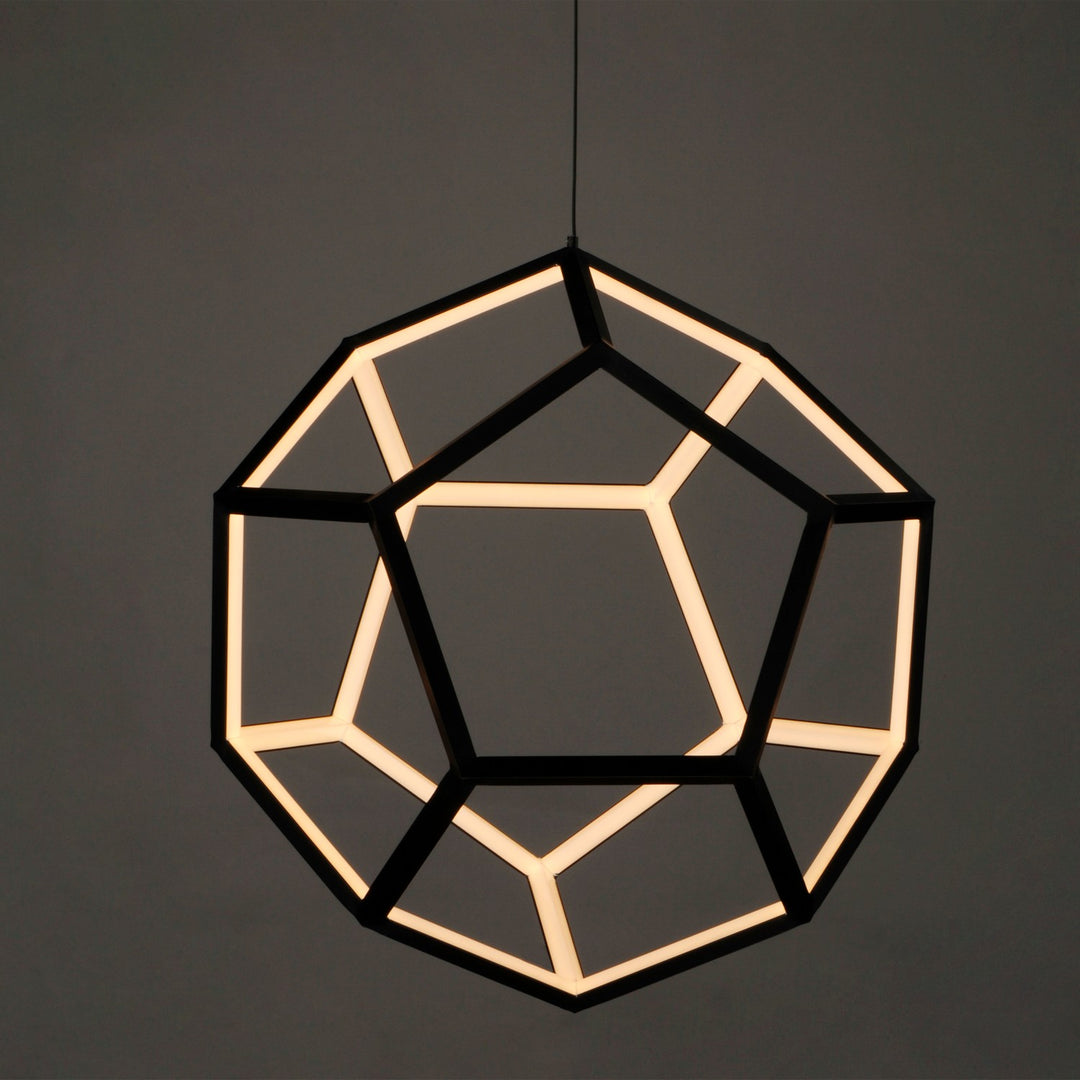 ET2 - E25104-BK - LED Pendant - Penta - Black