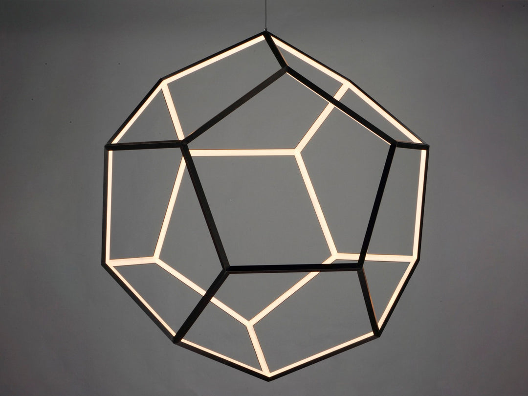 ET2 - E25108-BK - LED Pendant - Penta - Black