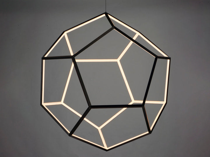 ET2 - E25108-BK - LED Pendant - Penta - Black