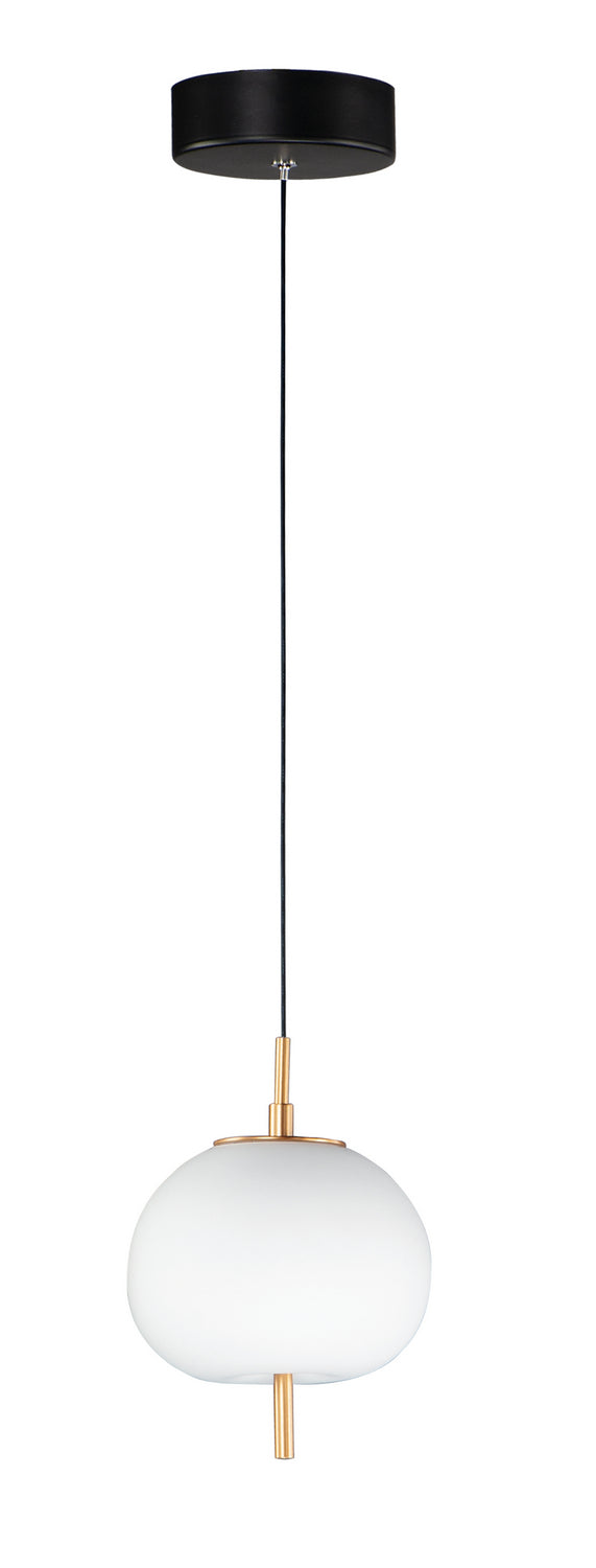 Quest LED Mini Pendant in Black / Gold - available from The Lighting Shoppe, trusted by Canadian homeowners