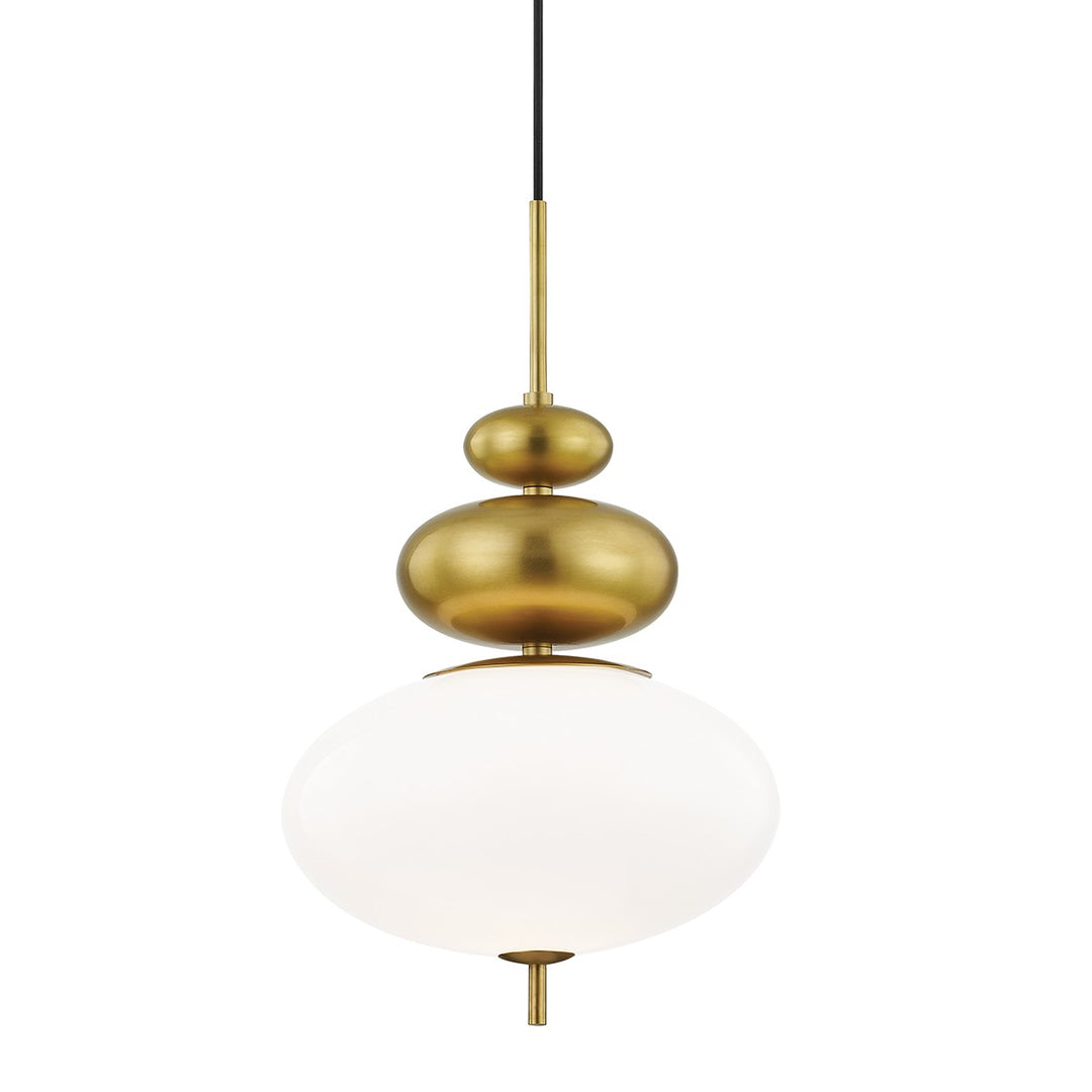 Elsie One Light Pendant in Aged Brass - available from The Lighting Shoppe, trusted by Canadian homeowners