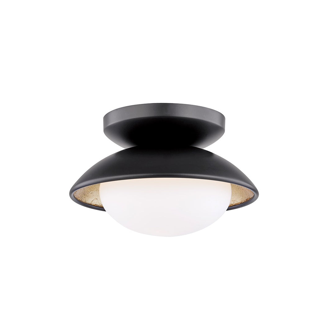 Cadence LED Semi Flush Mount in Black Lustro/Gold Leaf Combo - available from The Lighting Shoppe, trusted by Canadian homeowners