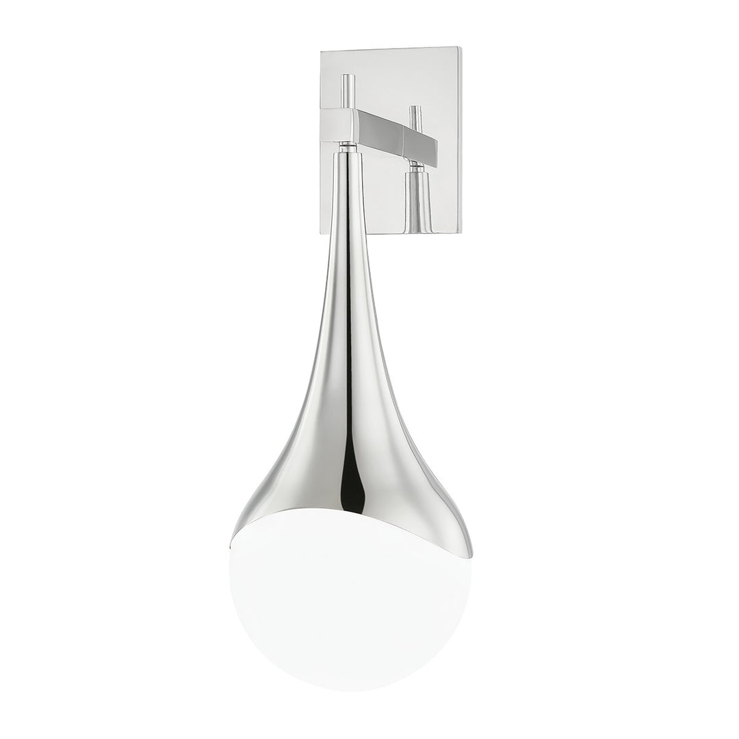 Ariana One Light Wall Sconce in Polished Nickel - available from The Lighting Shoppe, trusted by Canadian homeowners