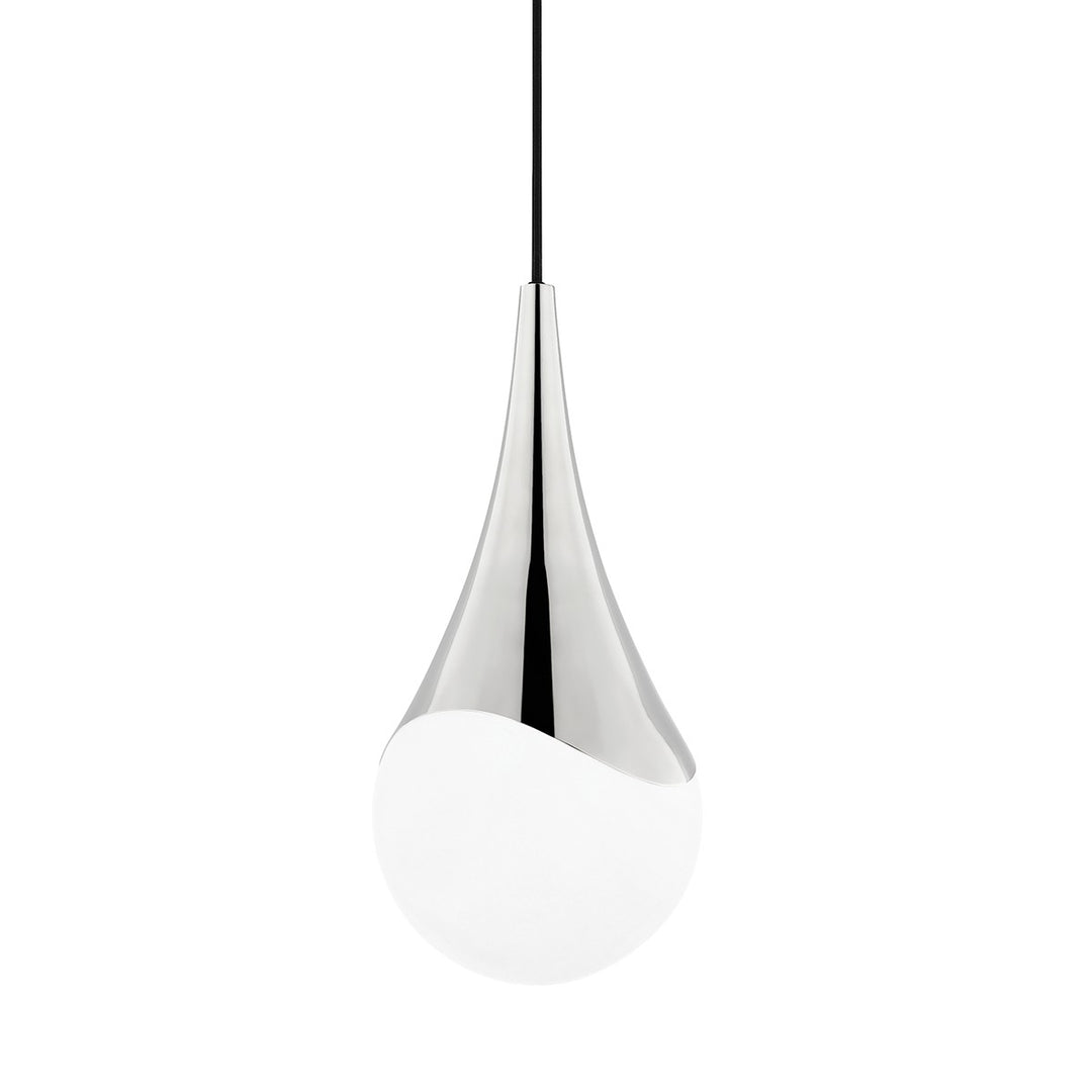 Ariana One Light Pendant in Polished Nickel - available from The Lighting Shoppe, trusted by Canadian homeowners