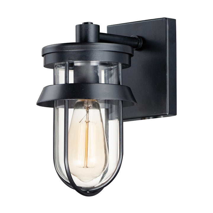 Maxim - 10265CLBK - One Light Outdoor Wall Lantern - Breakwater - Black