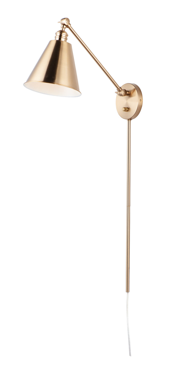 Library One Light Wall Sconce in Heritage