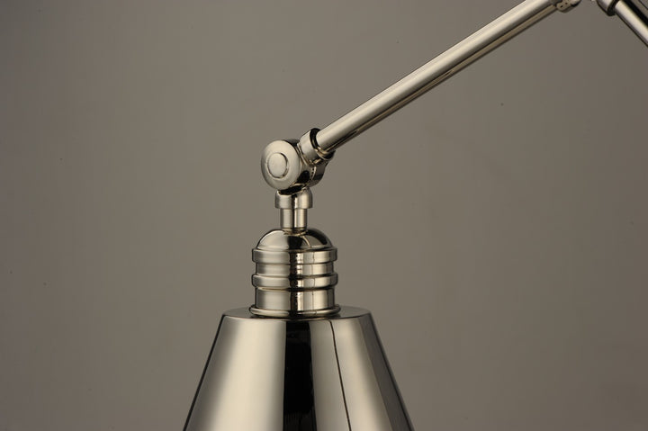Maxim - 12222PN - One Light Wall Sconce - Library - Polished Nickel