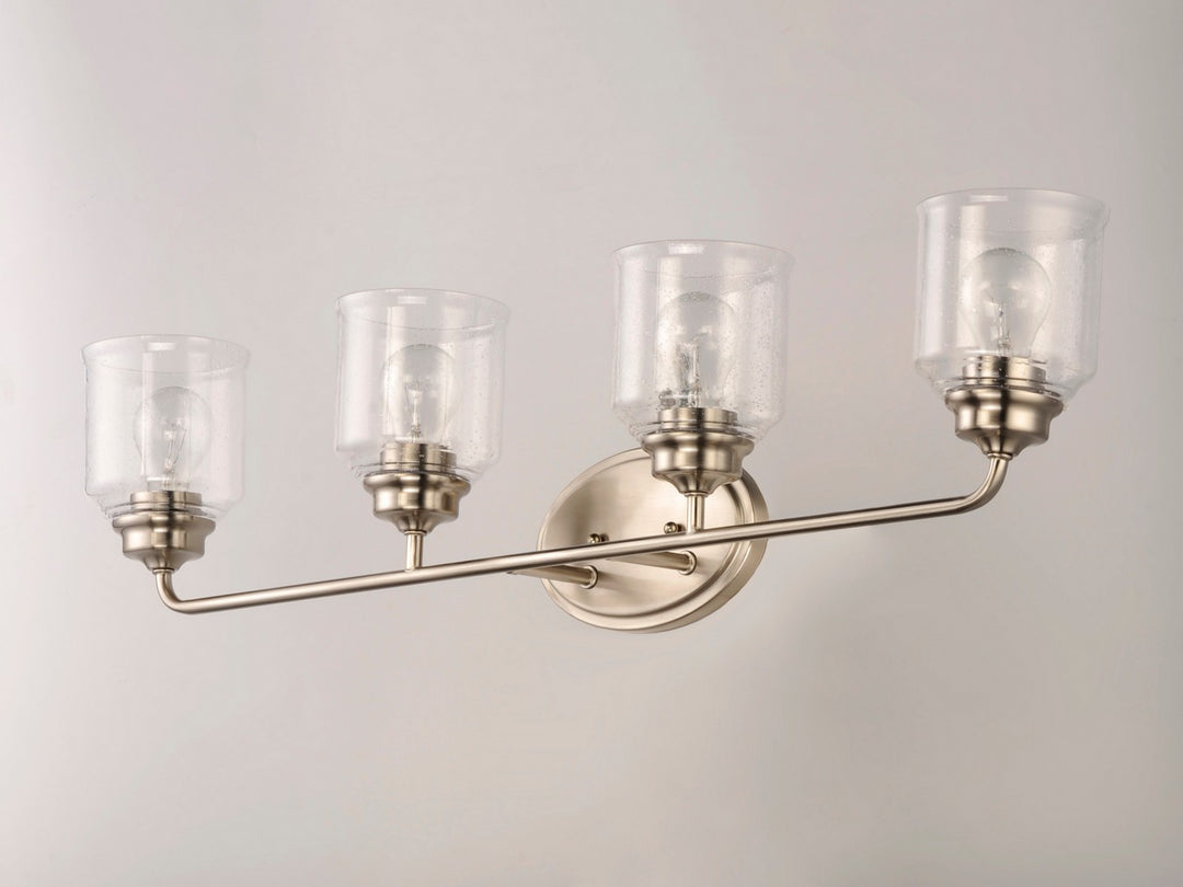 Maxim - 12264CDSN - Four Light Bath Vanity - Acadia - Satin Nickel