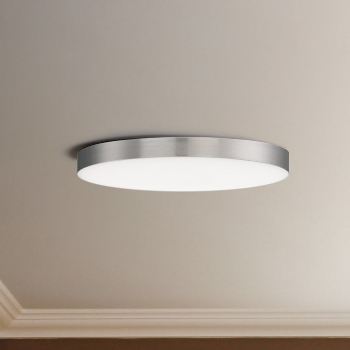 Maxim - 57663WTSN - LED Flush Mount - Trim - Satin Nickel