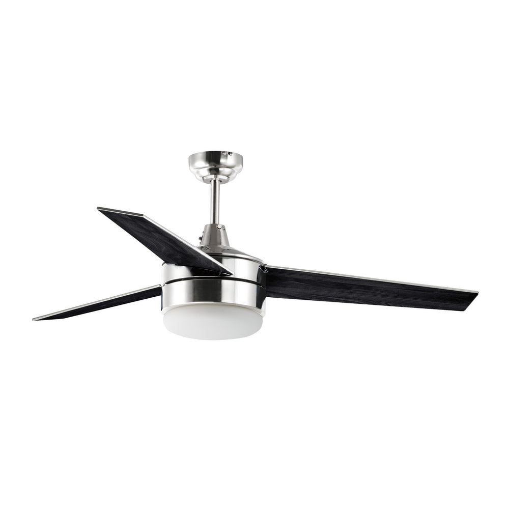 Maxim - 89909FTSNBK - 52" Ceiling Fan - Trio - Satin Nickel / Black