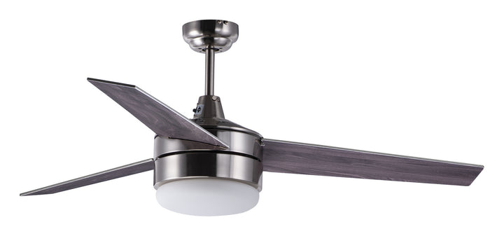 Maxim - 89909FTSNBK - 52" Ceiling Fan - Trio - Satin Nickel / Black