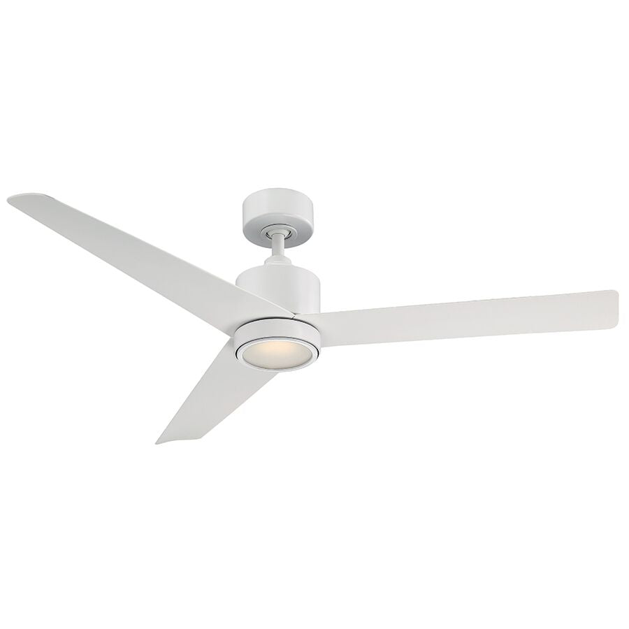 Lotus 54"Ceiling Fan in Matte White - available from The Lighting Shoppe, trusted by Canadian homeowners