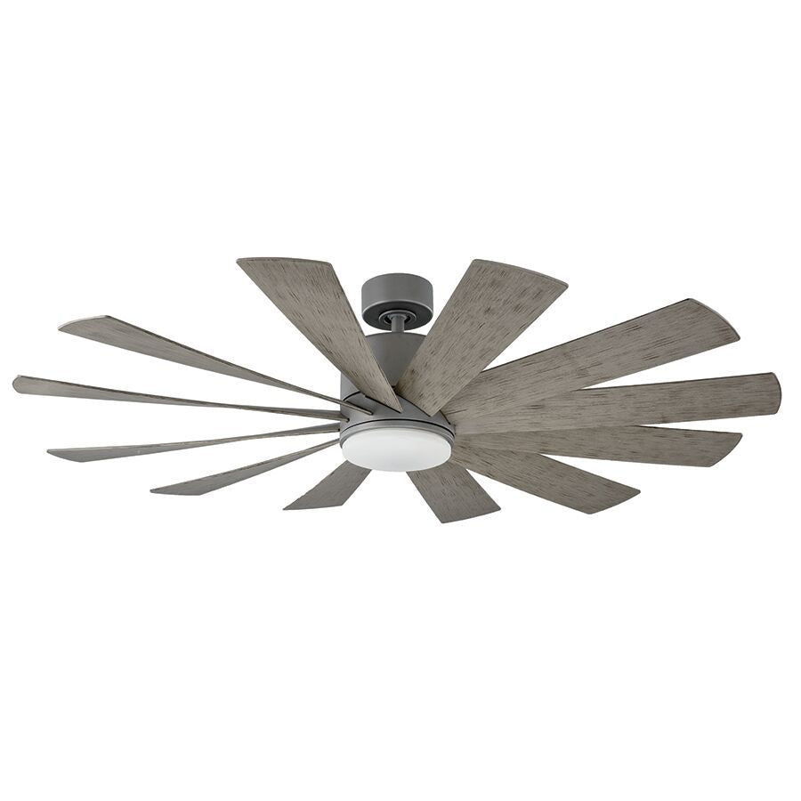 Windflower 60"Ceiling Fan in Graphite/Weathered Gray - available from The Lighting Shoppe, trusted by Canadian homeowners