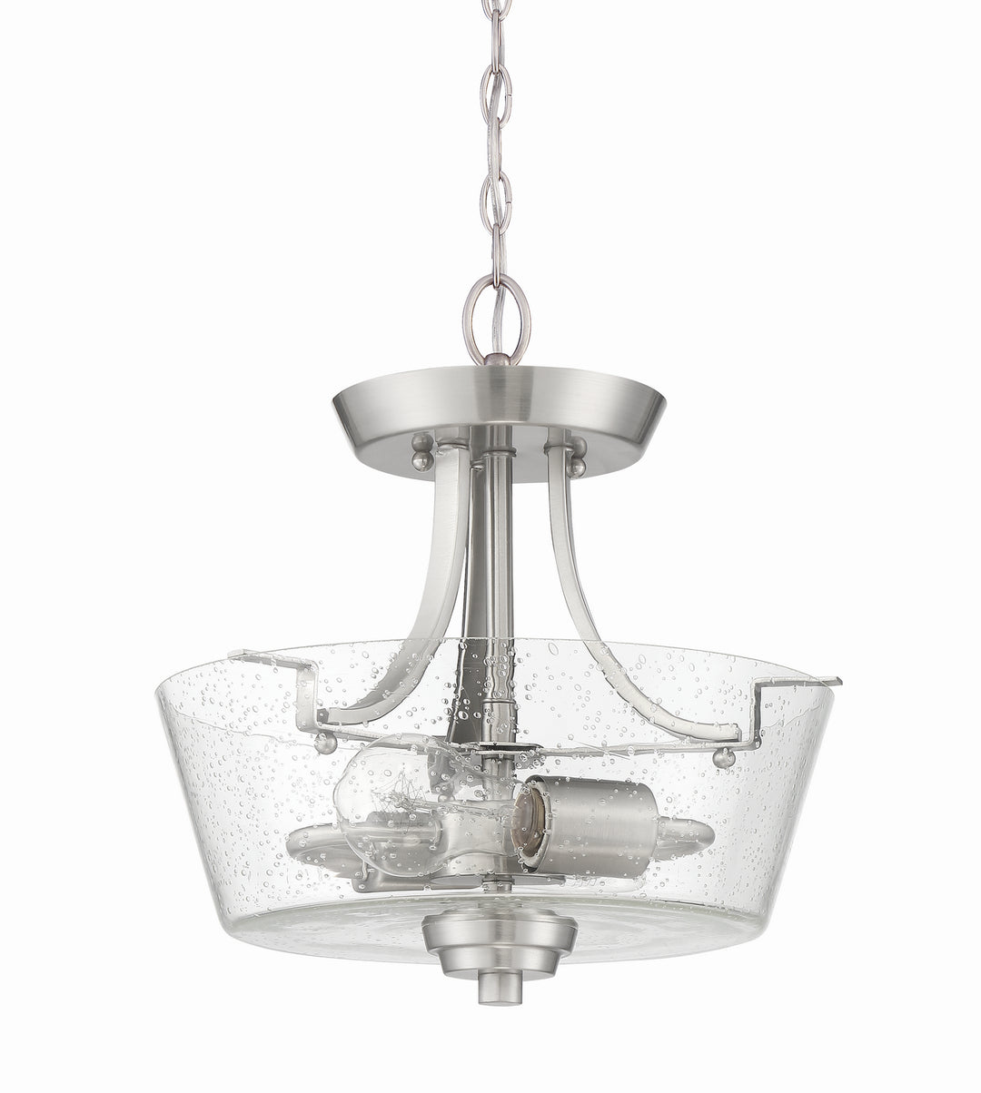 Craftmade Canada - 41952-BNK-CS - Two Light Semi Flush Mount Convertible - Grace - Brushed Polished Nickel