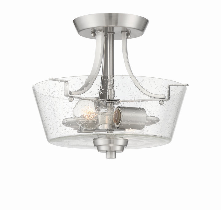 Craftmade Canada - 41952-BNK-CS - Two Light Semi Flush Mount Convertible - Grace - Brushed Polished Nickel