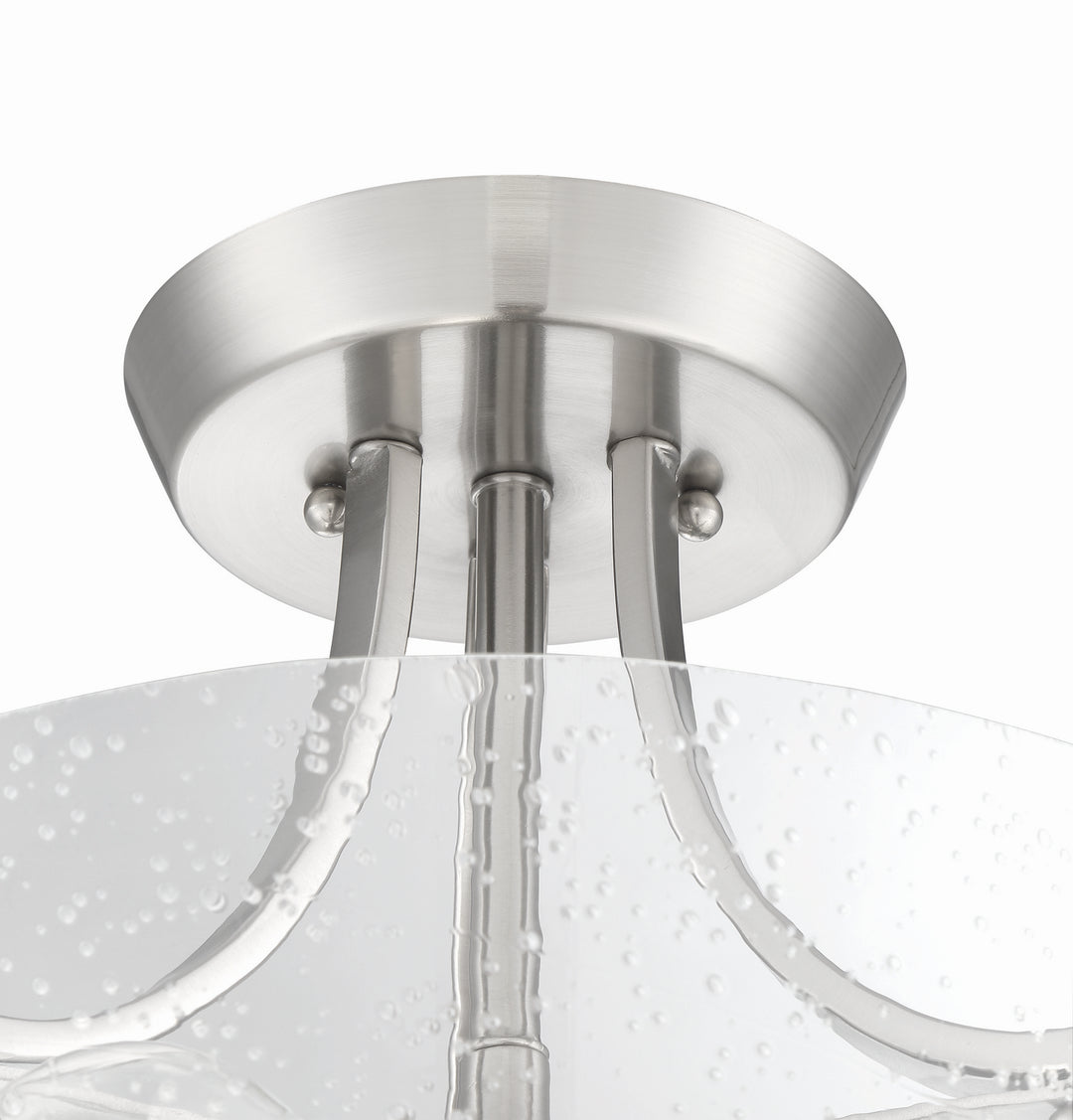 Craftmade Canada - 41952-BNK-CS - Two Light Semi Flush Mount Convertible - Grace - Brushed Polished Nickel