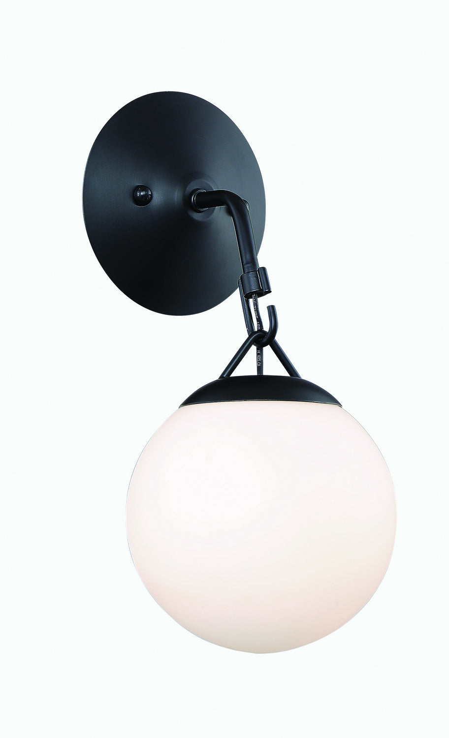 Orion One Light Wall Sconce in Flat Black - available from The Lighting Shoppe, trusted by Canadian homeowners