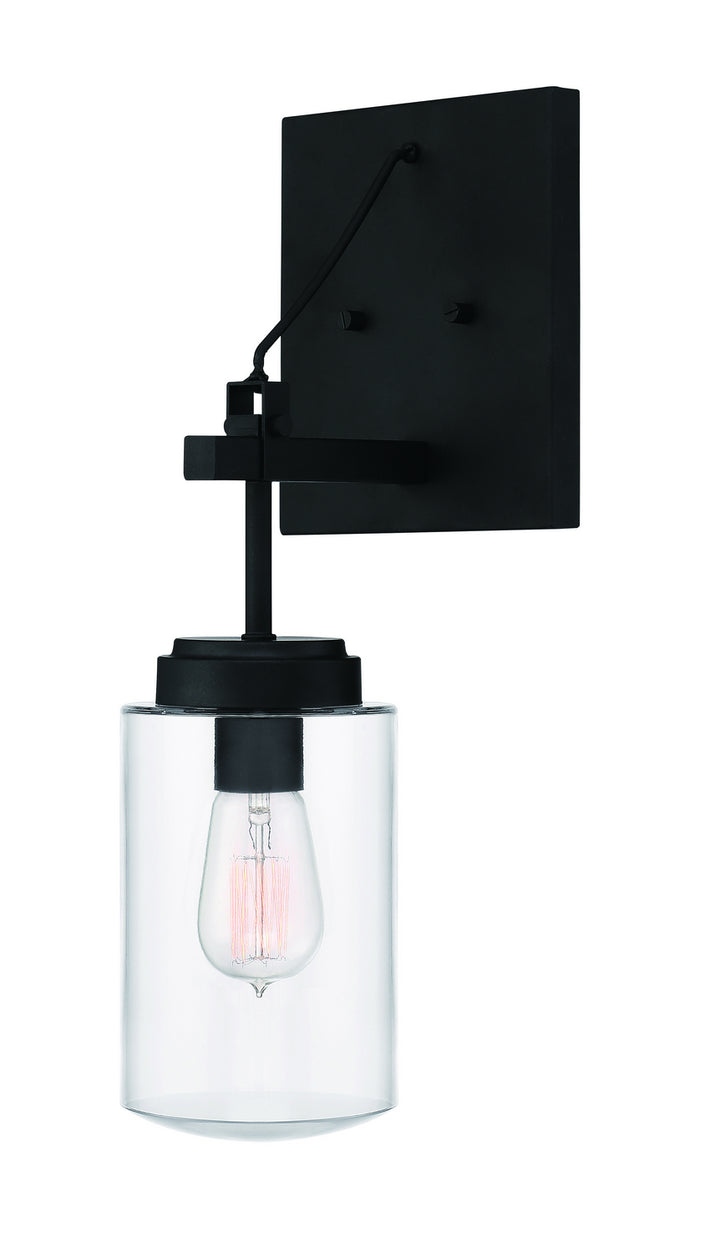 Crosspoint One Light Outdoor Wall Sconce in Espresso - available from The Lighting Shoppe, trusted by Canadian homeowners
