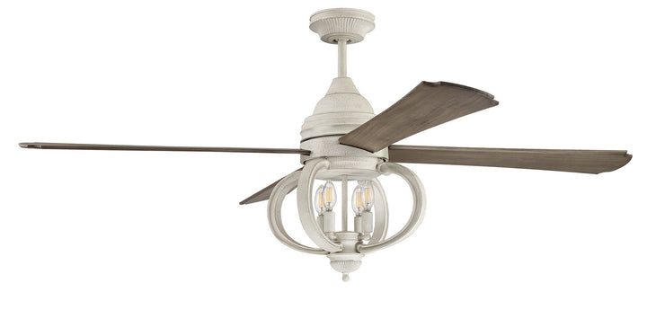 Augusta 60"Ceiling Fan in Cottage White - available from The Lighting Shoppe, trusted by Canadian homeowners