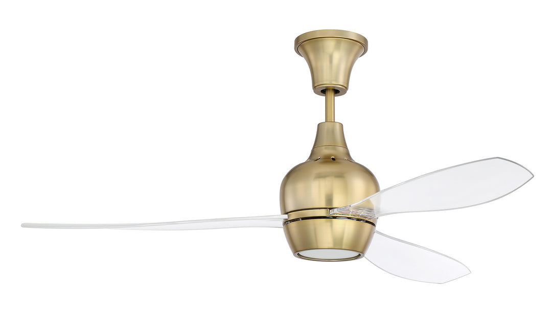Bordeaux 52"Ceiling Fan in Satin Brass - available from The Lighting Shoppe, trusted by Canadian homeowners