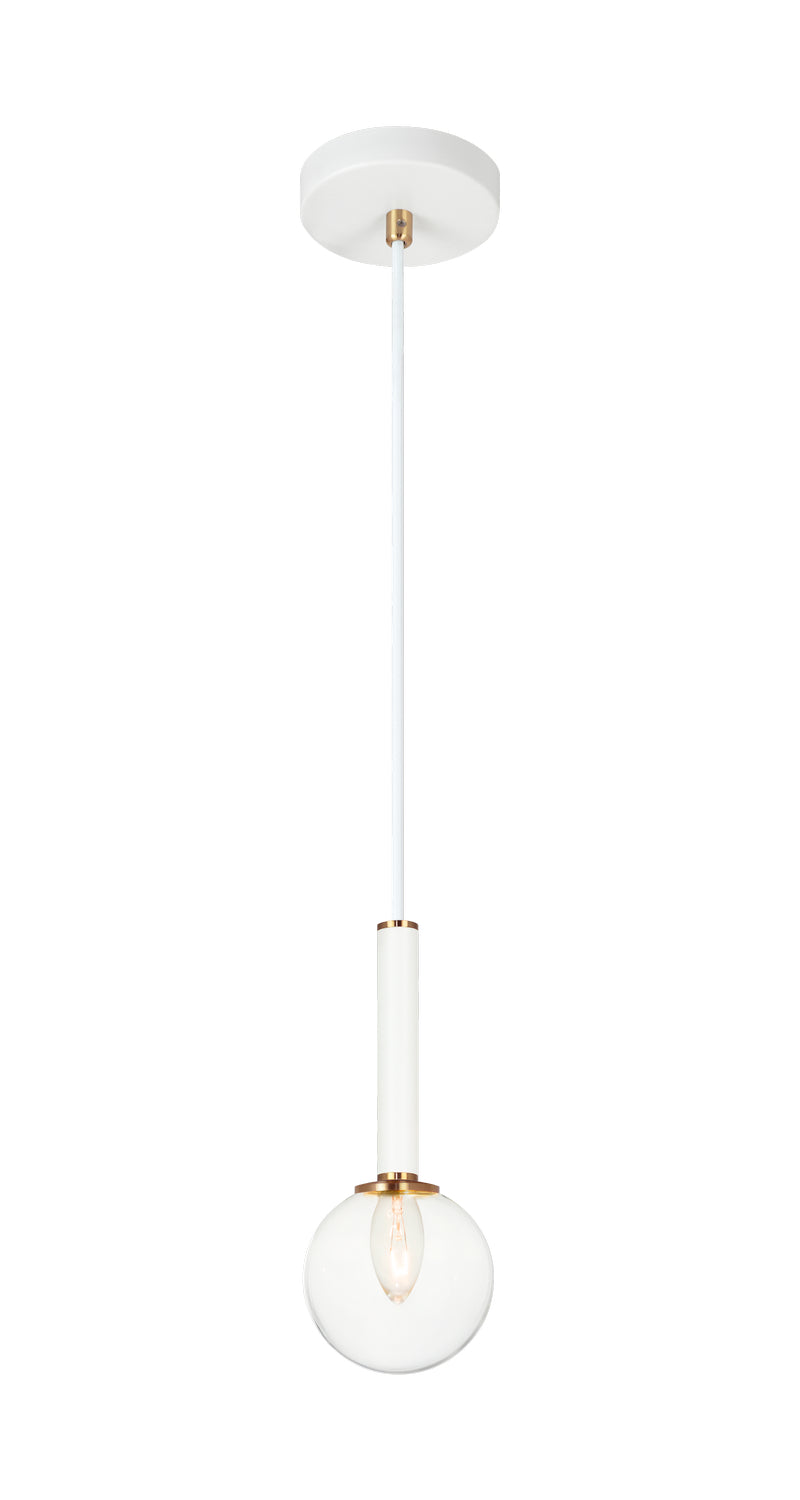 Stellar One Light Pendant in Aged Gold Brass - available from The Lighting Shoppe, trusted by Canadian homeowners