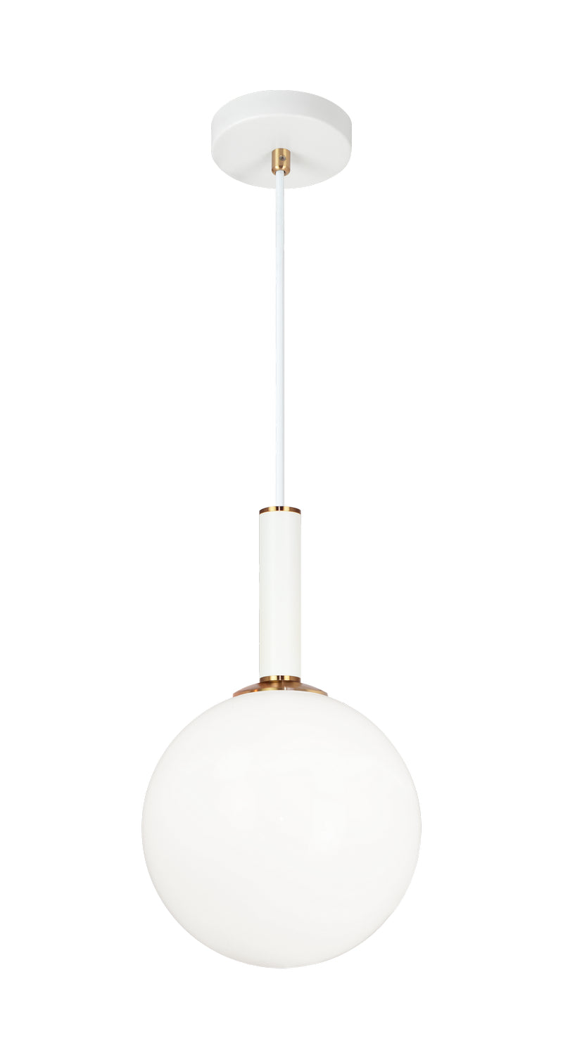 Stellar One Light Pendant in Aged Gold Brass - available from The Lighting Shoppe, trusted by Canadian homeowners