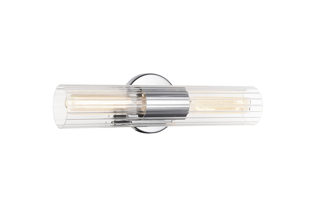 Odette Two Light Wall Sconce in Chrome - available from The Lighting Shoppe, trusted by Canadian homeowners
