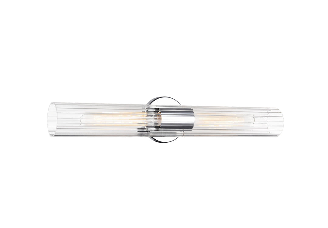 Odette Two Light Wall Sconce in Chrome - available from The Lighting Shoppe, trusted by Canadian homeowners