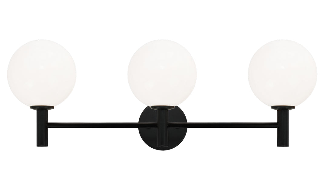 Cosmo Three Light Wall Sconce in Black - available from The Lighting Shoppe, trusted by Canadian homeowners