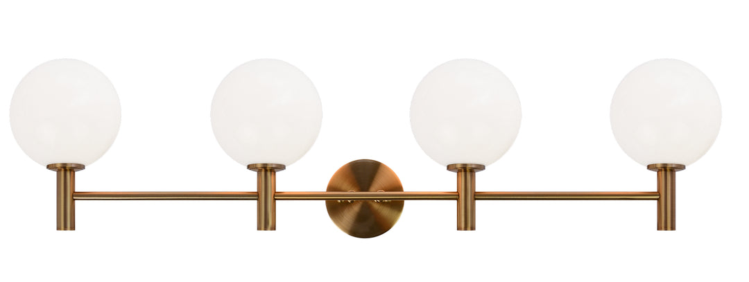 Cosmo One Light Wall Sconce in Aged Gold Brass - available from The Lighting Shoppe, trusted by Canadian homeowners