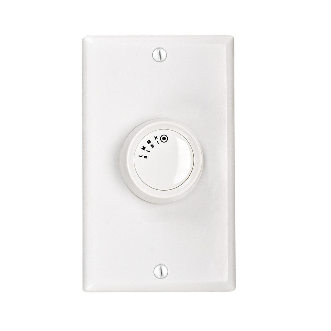 4 Speed Rotary Fan Control 4 Speed Rotary Dial Fan Control in White - available from The Lighting Shoppe, trusted by Canadian homeowners