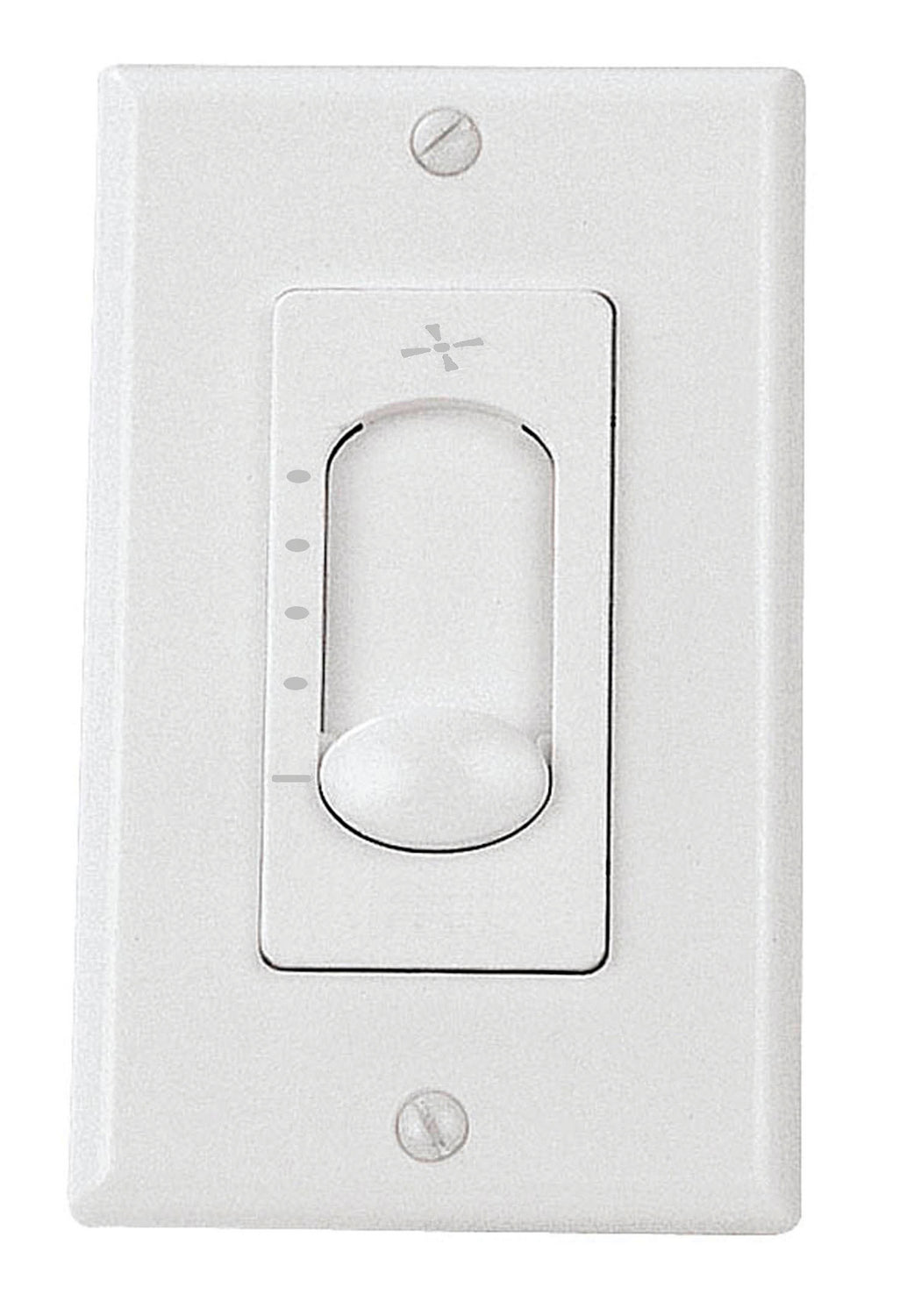 4 Speed Fan Control Wall Control in White - available from The Lighting Shoppe, trusted by Canadian homeowners