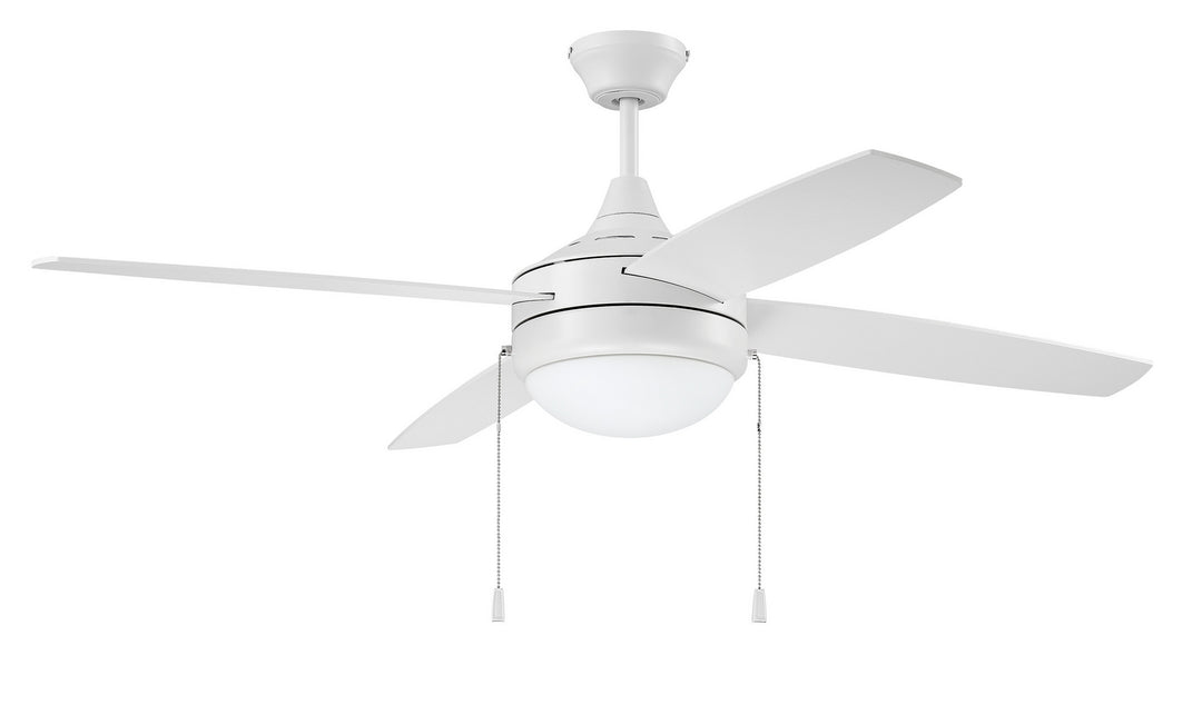 Phaze 4 52"Ceiling Fan in White - available from The Lighting Shoppe, trusted by Canadian homeowners