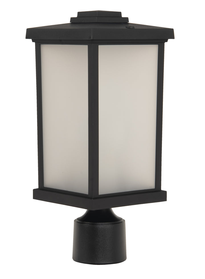 Resilience Lanterns One Light Outdoor Post Mount in Textured Black - available from The Lighting Shoppe, trusted by Canadian homeowners