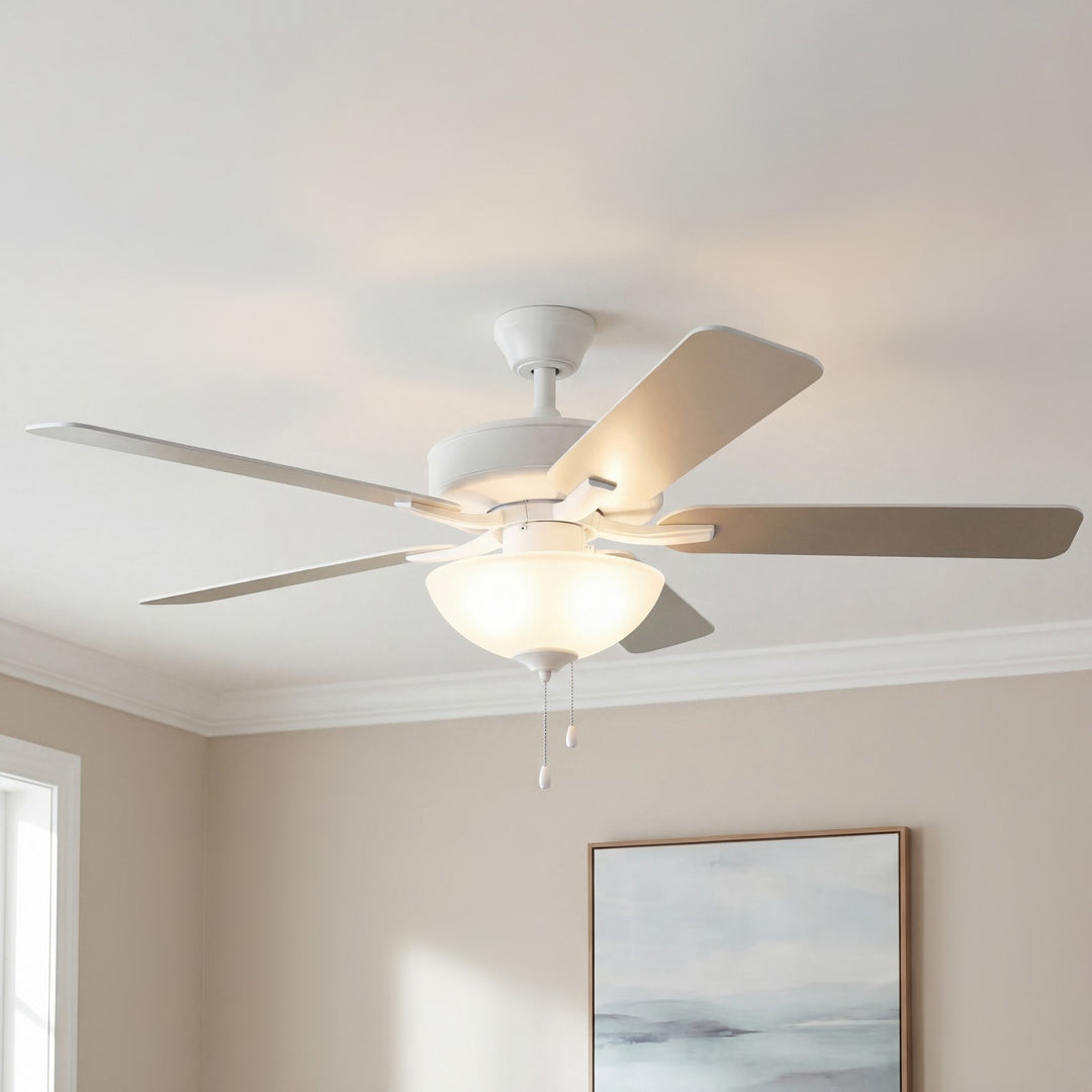 Kichler Canada - 330017MWH - 52"Ceiling Fan - Basics Pro Select - Matte White