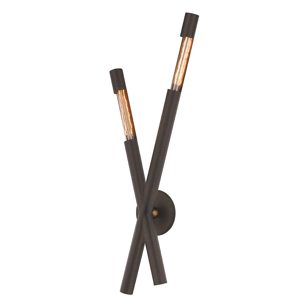 Troy Lighting Canada - B6882-BRZ/PBR - Two Light Wall Sconce - Hendrix - Bronze
